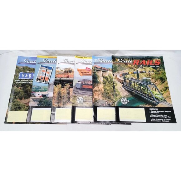 Lot of 6 Scale Rails NMRA Magazine Issues 2006-2009 Rail Enthusiasts Model Train - Picture 1 of 9